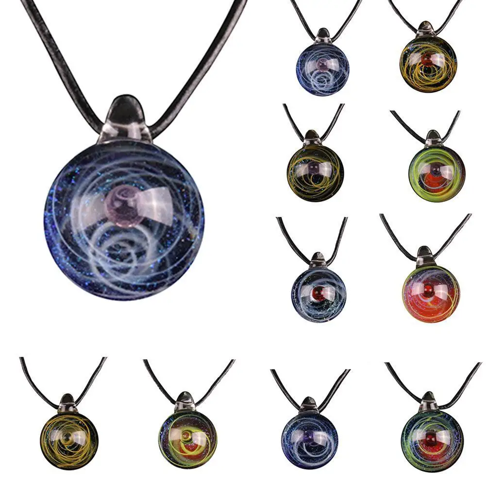 Ожерелье унисекс с изображением Галактики туманности космическая Вселенная