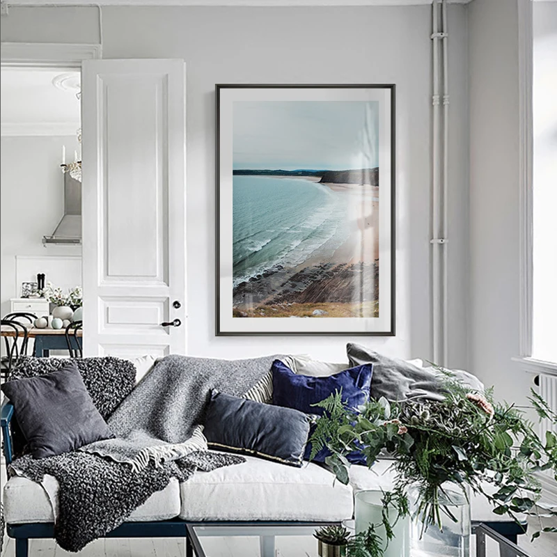 

Nordic Simple Style Decorative Canvas Painting Poster and Print Living Room Sea Landscape Bedroom Wall Art Picture Home Decor