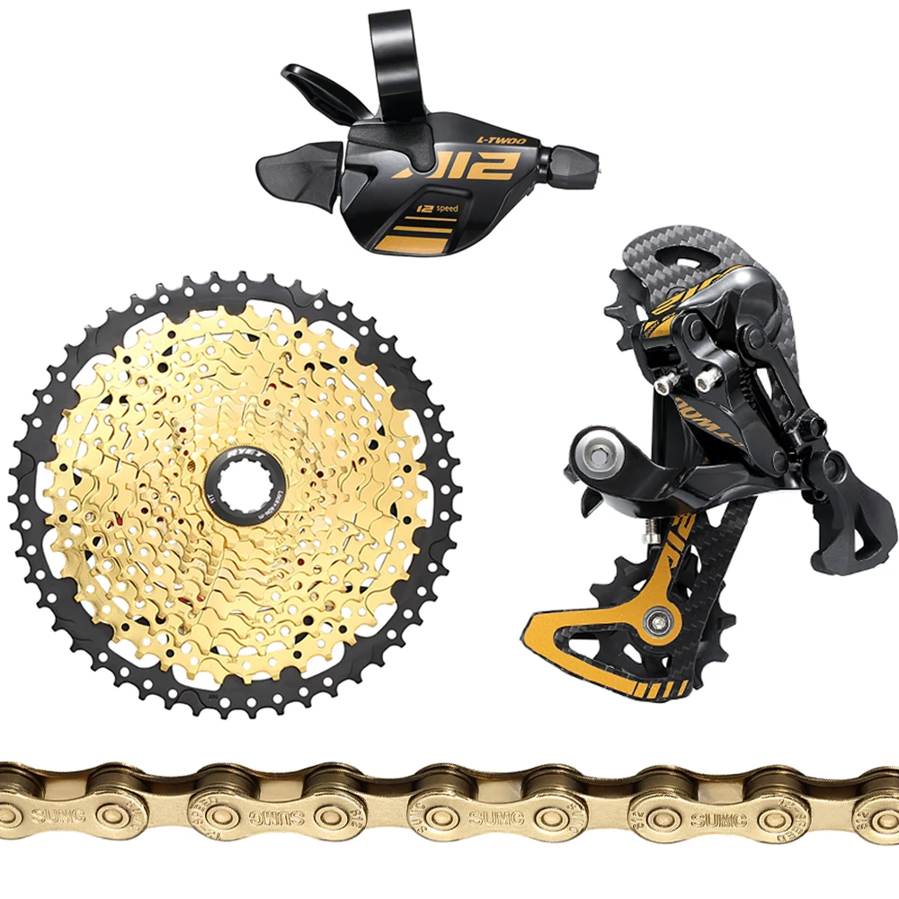 MTB Groupset12 Speed Groupset Золотая кассета переключения заднего переключателя цепь