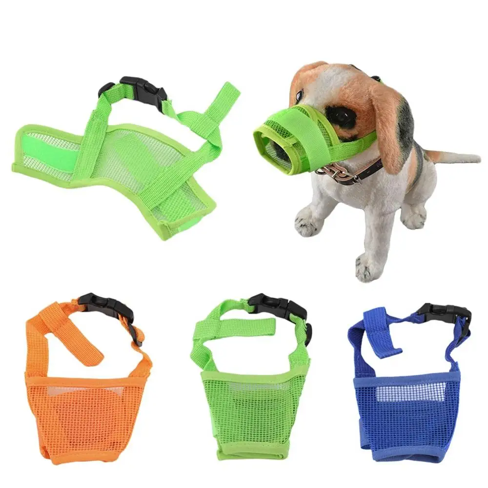 

Dog Training Product Pet Dog Adjustable Mask Mesh Breathable Muzzles Small Large Dog Mouth Muzzle Anti Bark Bite Chew 2020 New