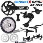 SENSAH RX12 PRO колеса велосипеда 1x12, 12 вещей в партии, Скорость указано комплект MTB переключения передач задний переключатель ONIRII быстро диаметра окружности болтов (кассета с цепью дисковый тормоз