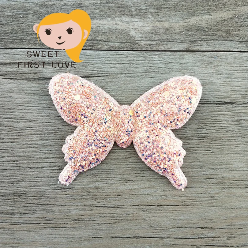 7 шт./лот милые аксессуары для волос с бабочками девочек ободки блестками