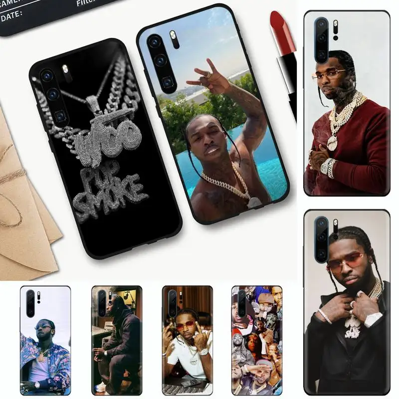 

Pop Smoke Phone Case black For Huawei honor Mate mate P 10 9X 10i 20 30 40 y7 lite pro p smart 2019