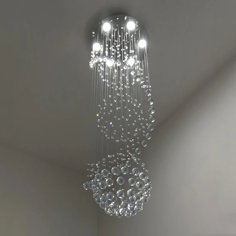 売る スパイラルLEDクリスタルシャンデリア,モダンなデザイン,屋内照明,装飾シーリングライト,リビングルームや階段に最適です。