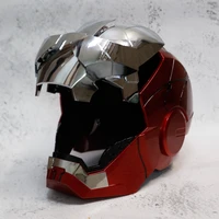 zq mk5 chinese and english voice controlled deformation iron man helmet wearable electric split opening and closing