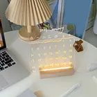 Деревянная светодиодная основа для лампы с USB-кабелем, ночник, 3D светодиодный осветительный прибор для ночника, длинная акриловая светильник ная база сделай сам, аксессуары для освещения, собранная основа