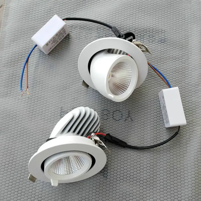 12 шт. светодиодный светильник супер яркий Встраиваемый точечный с регулируемой