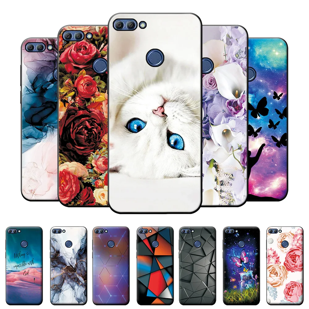 Чехол для Huawei Y9 2018 чехол задняя крышка мягкий силиконовый из ТПУ Y 9 защитный с