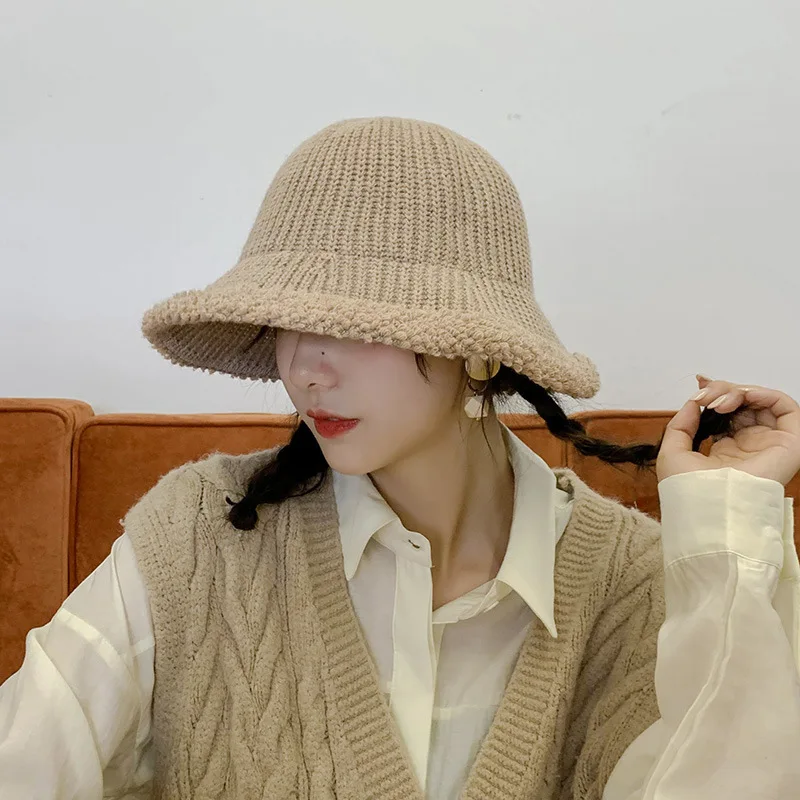 Зимняя Панама для женщин ветрозащитная шерстяная зимняя улицы теплая весенне