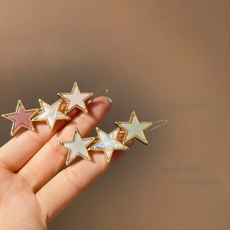 

Hair Clip Star Hair Pins for Women Girl Sweet Hairpin Hair Clips Fashion Jewelry Ladies Barrette Stick Hearwear