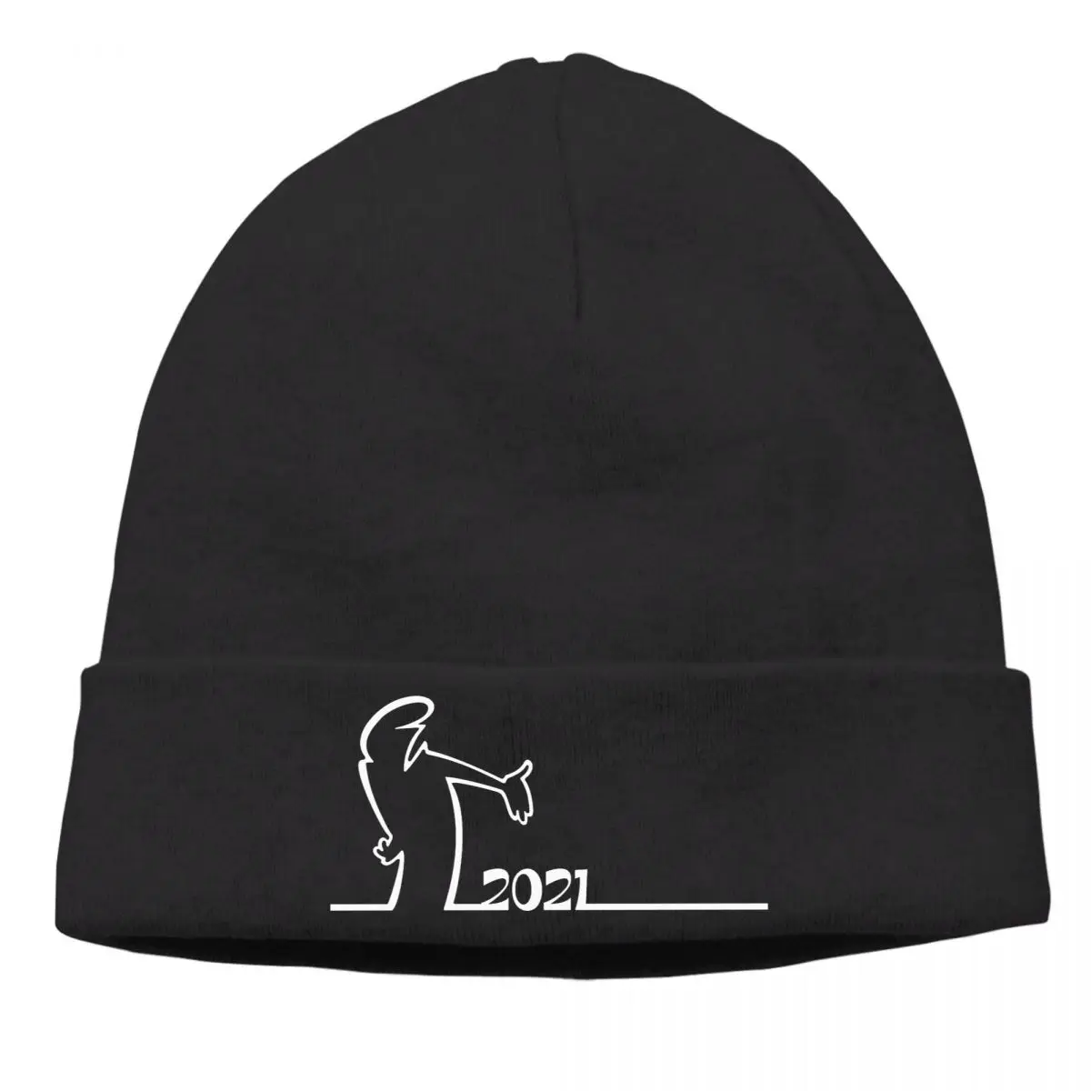 

La Linea Osvaldo Cavandoli Interesting Short Film Skullies Beanies Caps Welcome Knitting Winter Warm Bonnet Hats Unisex Ski Cap