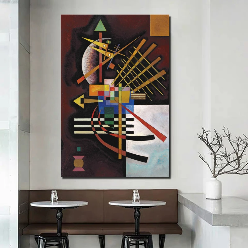 Wassily Kandinsky Up And Left Wall искусство Картина на холсте плакаты современная картина