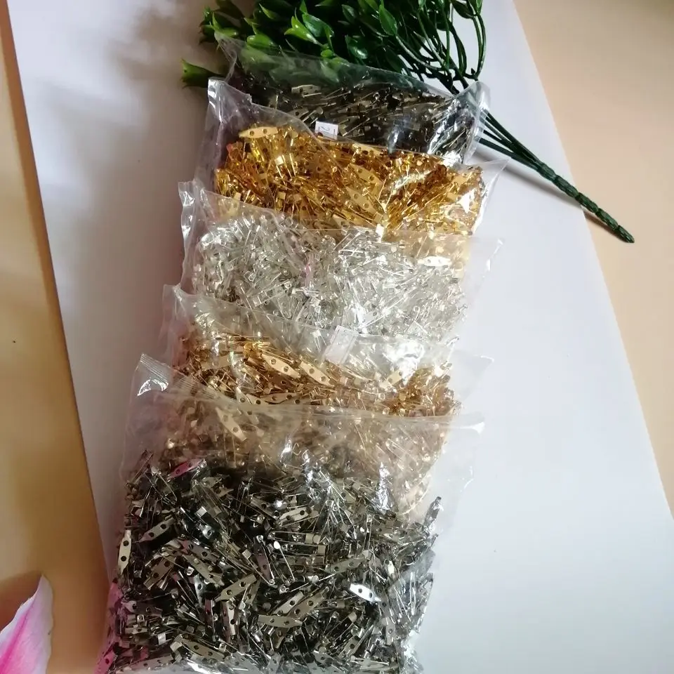 50 шт. фурнитура для изготовления ювелирных изделий никелевая/Серебристая