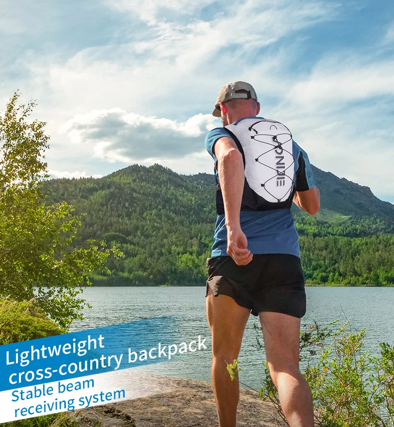 AONIJIE C9108 Lightweight Hydration Cross Country Backpack Pack Rucksack Bag Water Bladder for Hiking Running Marathon Cycling