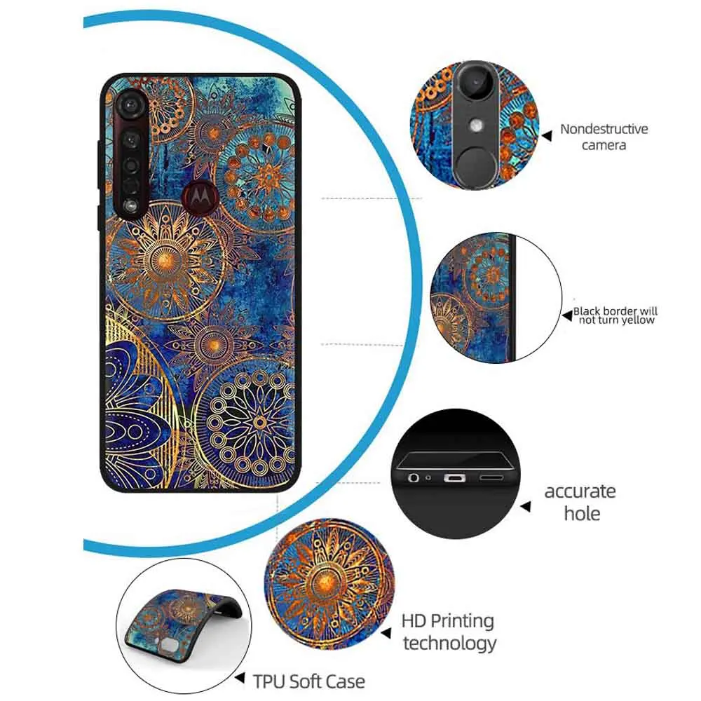 Чехол для Motorola Moto G8 Plus, мягкий матовый чехол с милыми животными и цветочным мрамором для Moto G8 play one macro, силиконовый чехол для телефона s