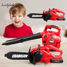 Детская электрическая имитация сделай сам, инструмент для ремонта, электрическая пила, набор игрушек для ремонта игрового дома