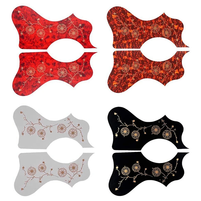 4 пары защита для гитары ПВХ с цветочным принтом цветная гитара от царапин