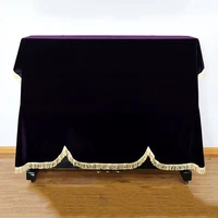piano dust cover half cover stool pleuche dust proof home texile gold velvet cloth cover piano accessories thick piano cover