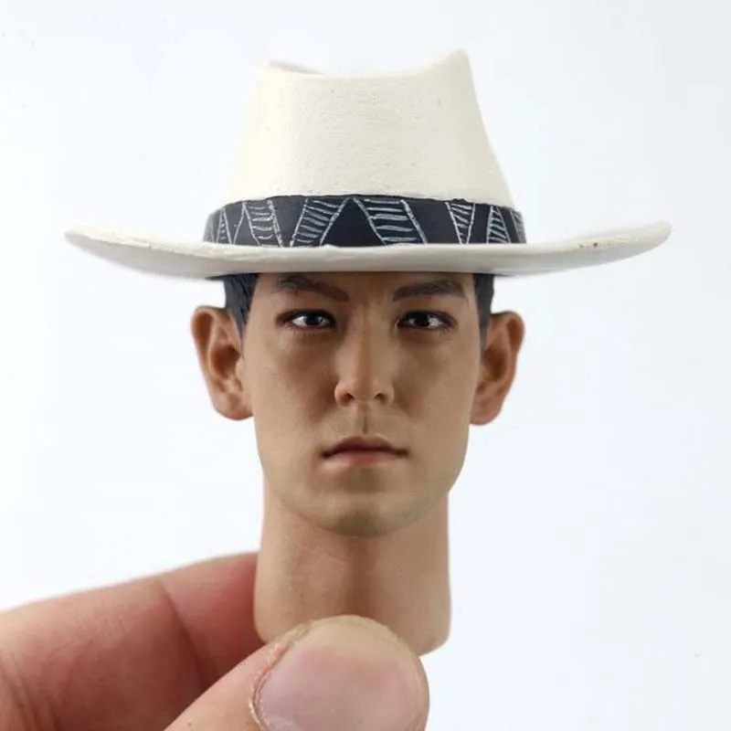

1/6 Scale Bigbang Head Sculpt with Cap T.O.P Choi Seung Hyun Head Carving for 12in Action Figure Toy