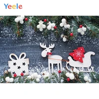 yeele christmas deer gifts backgrounds for photography winter snow snowman gift baby newborn portrait photo backdrop photocall