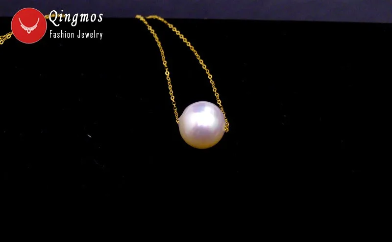 Ожерелье чокер женское из натурального пресноводного белого жемчуга 11 12