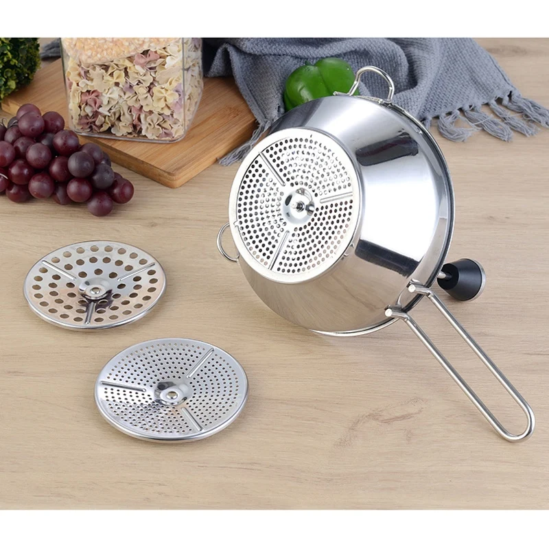 

Stainless Steel Kitchen Mill, Straining & Grating Fruits & Vegetables Easy to Clean & Durable Quality