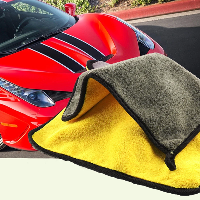 

Microfiber Car Goods Cleaning Drying Cloth Hemming for Car Care Cloth Detailing Wash Towel Auto Wash Towel 30x30/40/60CM