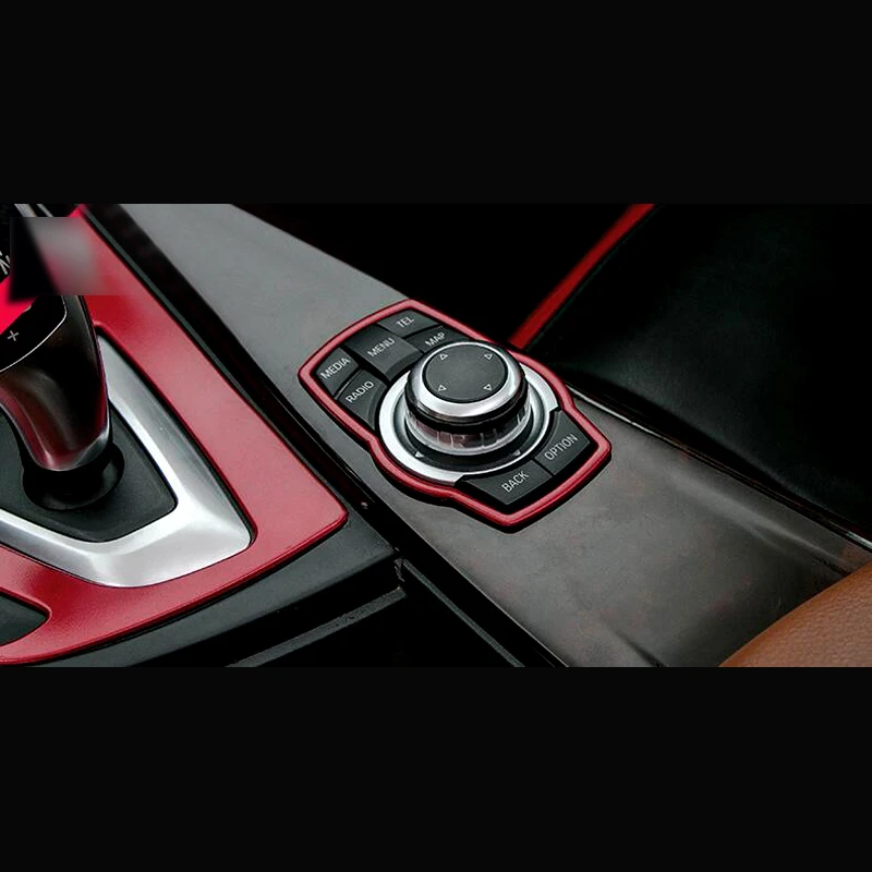 Интерьер автомобиля центральная консоль медиа вращающаяся кнопка кольцо рамка