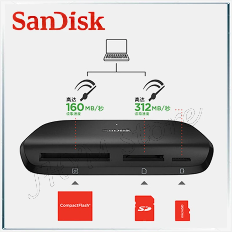 SanDisk Многофункциональный Универсальный кард ридер UHS II высокоскоростной