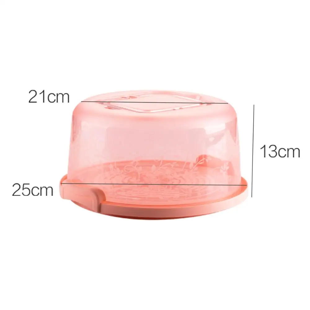 Пластиковая круглая коробка для выпечки Чехол контейнер еды держатель десерта