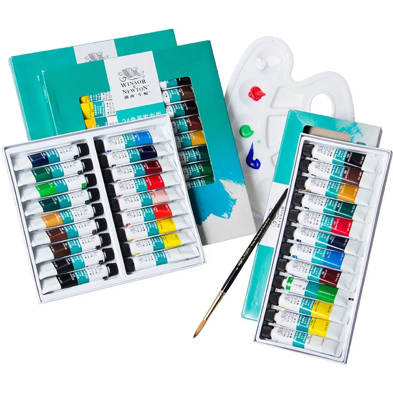 

Winsor Newton Acrylic Painting Set 12/18/24 Colors Professional 10ML/tube Pigments For Artist Drawing Tools Acrylic Art Painting