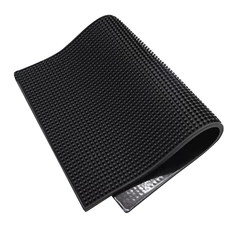 

1Pc Heat Insulated Pad Hair Salon Storage Mat Table Scissors Placed Mat (Black)