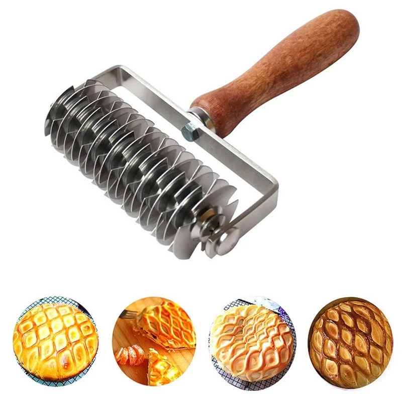 

Pizza Tools Pizza Dough Roll Pizza Hole Punch Baking Tools Lattice Craft Cooking Tool Large Size Pull Net Pizza Cutters & Wheels