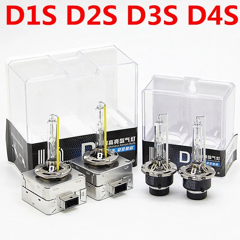 Ксеноновая лампа высокой яркости 55 Вт D1S D2S D3S D4S HID с пластиковой подарочной