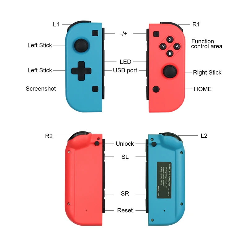 Беспроводной Bluetooth левый и правый игровой контроллер Joy-con, геймпад для Nintendo Switch NS Joycon, игра для Nintendo Switch Console r25
