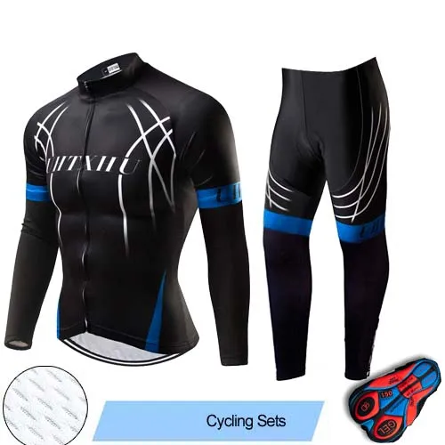 Cycling Set Uhtxhu, осень-весна, набор для велоспорта, одежда для велоспорта, набор для велоспорта, мужские майки для велоспорта, наборы для велоспорта - Цвет: Cycling Set