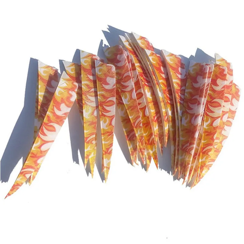 30pcs 4" Turkey Feather Nature Archery Arrow Fletches Shield Shape Fletching DIY Tools For Bow Training Shooting Accessories | Спорт и
