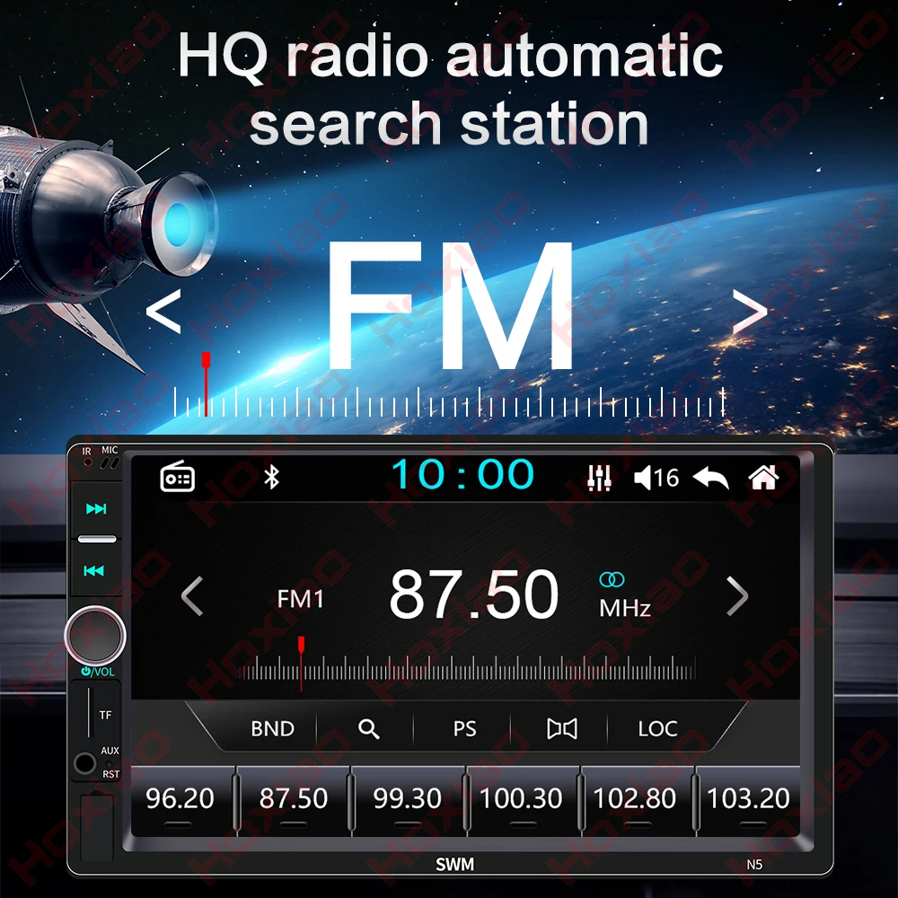 Автомобильный радиоприемник 2 din 7 дюймов HD автомобильный мультимедийный плеер