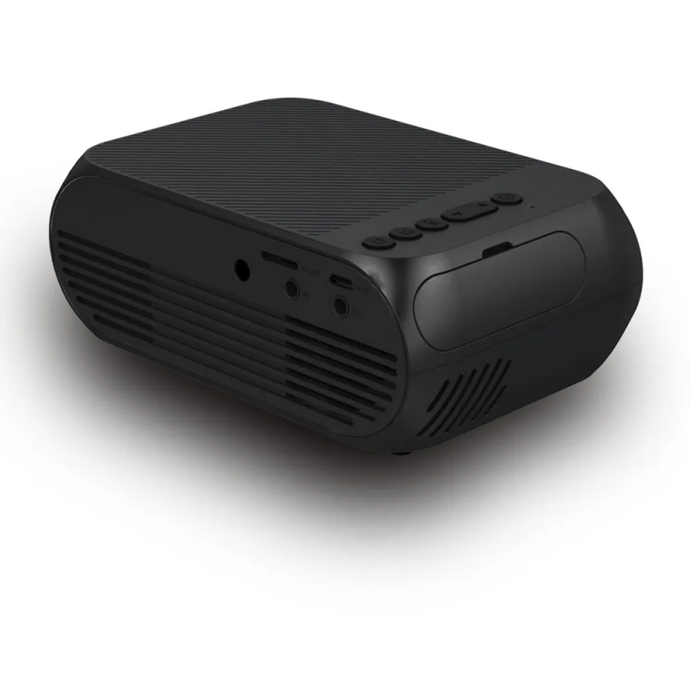 

1080P Mini Home Micro Projector LED High-definition Built-in Speaker Projection Video Home Cinema with AV/USB/HDM/headphone