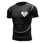 Быстросохнущие Трикотажные изделия, Мужская компрессионная футболка, дышащая Спортивная одежда для тренажерного зала, Мужская футболка для бега и тренировок