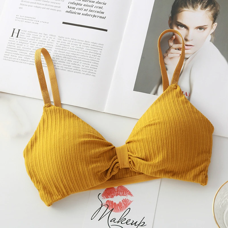 Новинка женский бюстгальтер во французском стиле с вкладышами без косточек