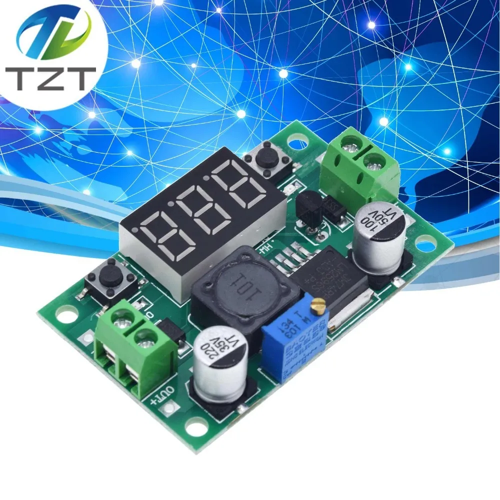 LM2596HVS LM2596, модуль источника питания с DC-DC бак 3A настраиваемый понижающий модуль-регулятор ультра LM2596S понижающий 24V переключатель 12V 5V 3В