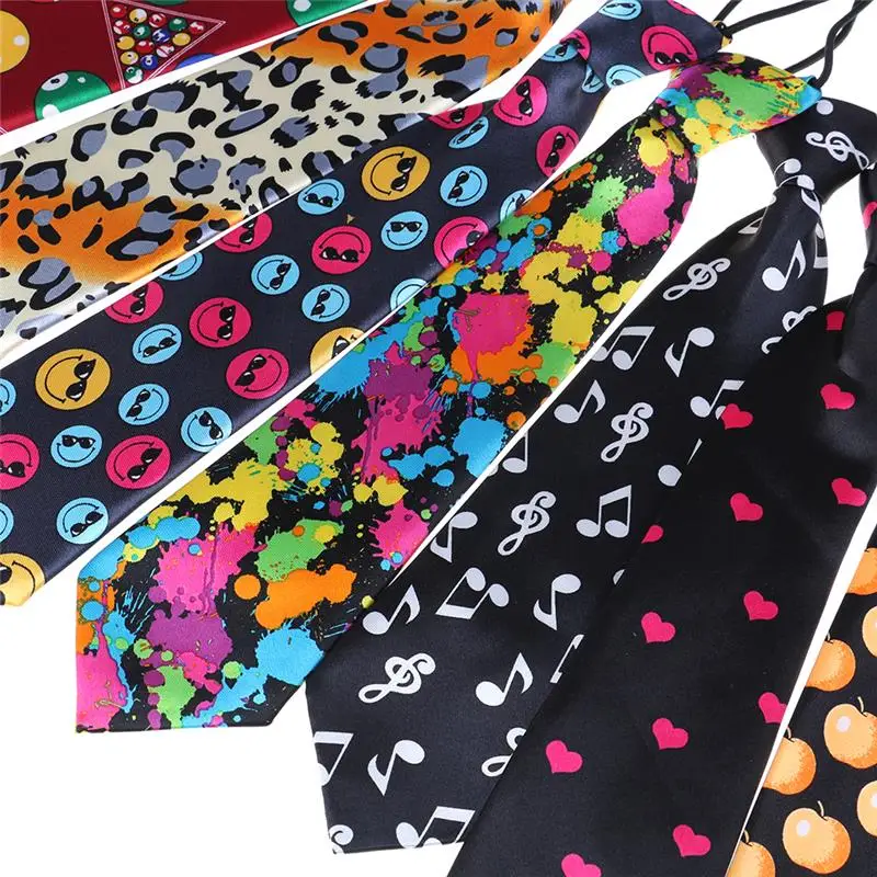 Милый детский галстук для свадебной вечеринки костюм Детский яркий с принтом