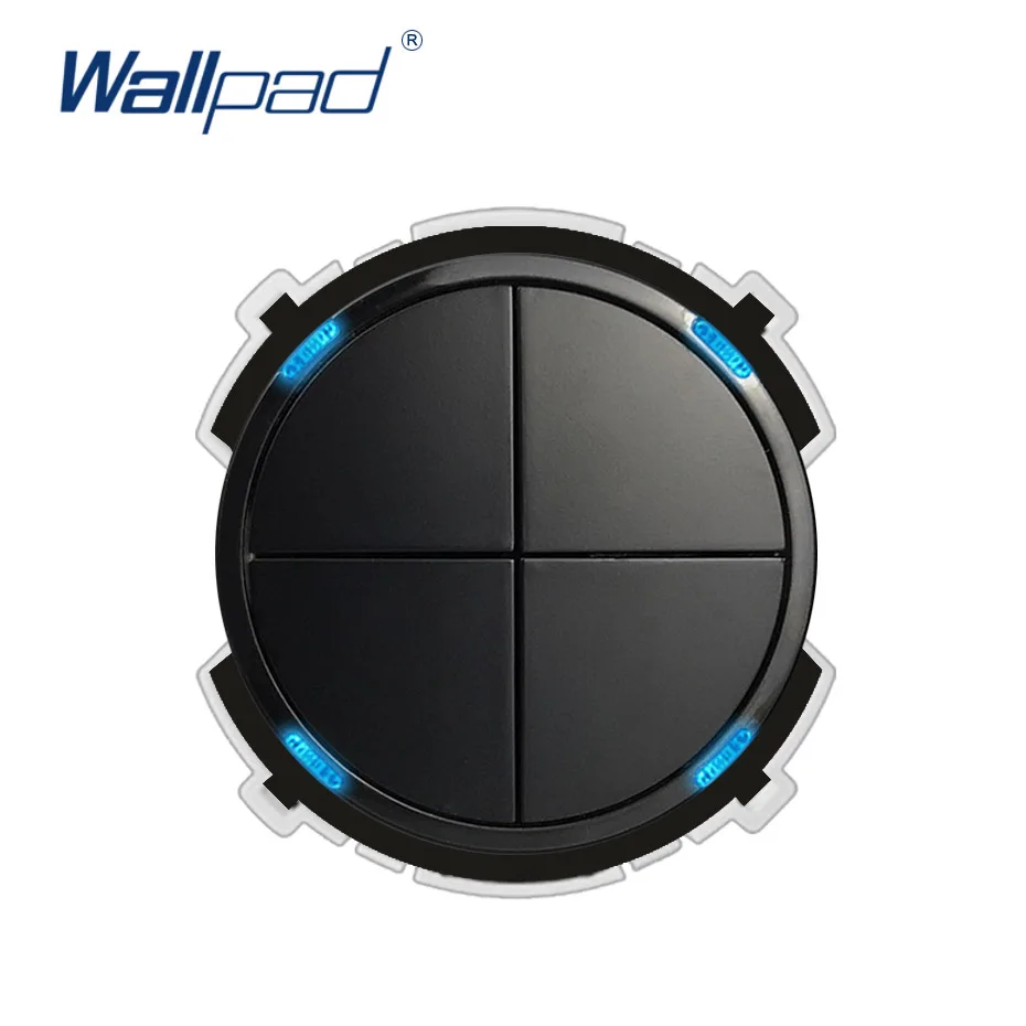Wallpad 4 Gang 2 Way настенный светильник переключатель светодиодный индикатор функция