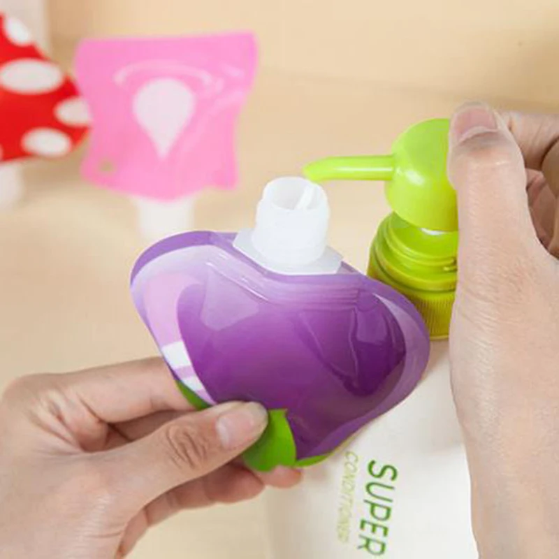 5 шт. пустые пластиковые Мягкие бутылки для лосьона|Сумки вещей| |