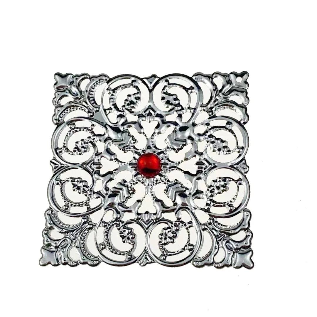 10 шт 5 см металлическая филигрань цветы для изготовления украшений Сделай Сам