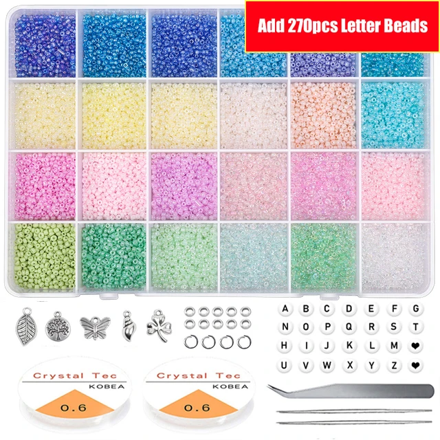 

Glass beads DIY Bracelets Necklaces Jewelry Accessories Supplies Beads Round beads Letter beads Craft supplies