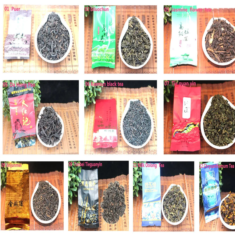 2022 китайский чай 18 различных ароматов Oolong цветочный черный белый зеленый | Дом и