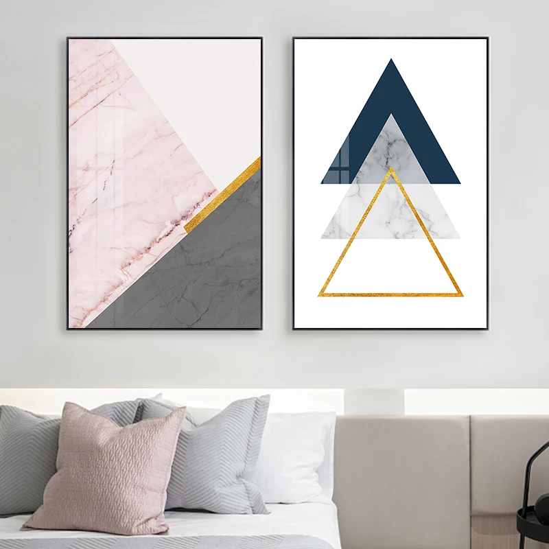 

Abstract Geometry Blending Canvas Painting Posters and Prints Wall Pictures for Living Room Modern Decoration for Bedroom Aisle