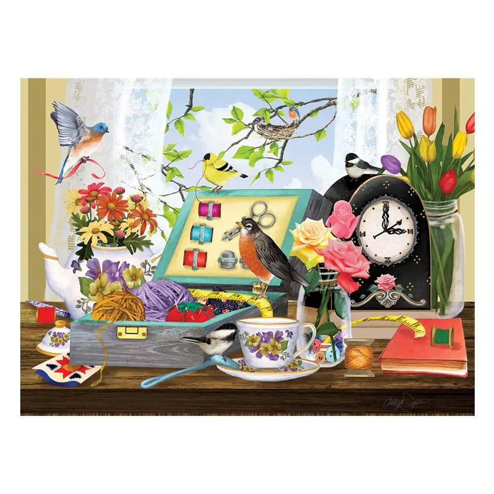 Картина на подоконник 5D Сделай Сам полностью Алмазная вышивка крестиком мозаика